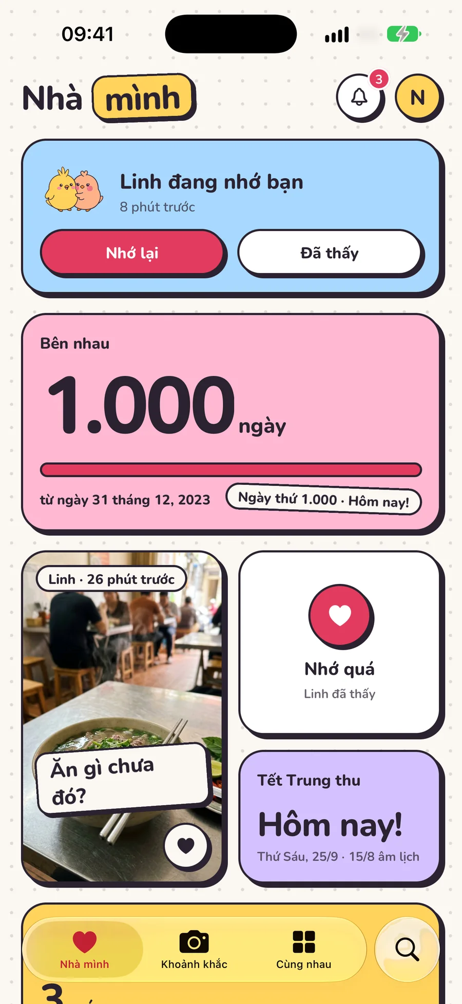 Màn Nhà mình của Stuckie: hai bạn đã bên nhau 1.000 ngày